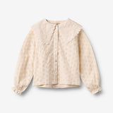 Wheat Main Langærmet T-shirt Flora Shirts and Blouses 9629 almond peach
