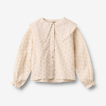 Wheat Main Langærmet T-shirt Flora Shirts and Blouses 9629 almond peach