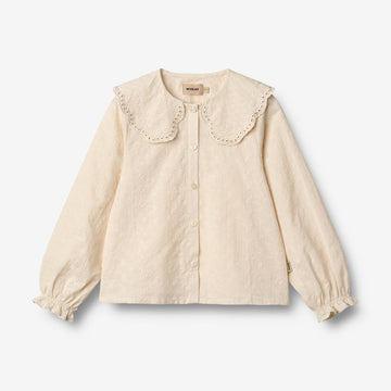 Wheat Main Langærmet T-shirt Flora Shirts and Blouses 3129 eggshell