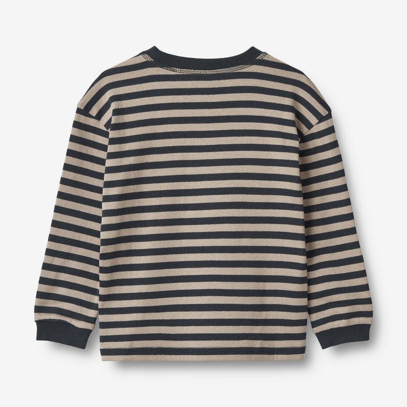 Wheat Main Langærmet T-shirt Frans Jersey Tops and T-Shirts 1433 navy stripe