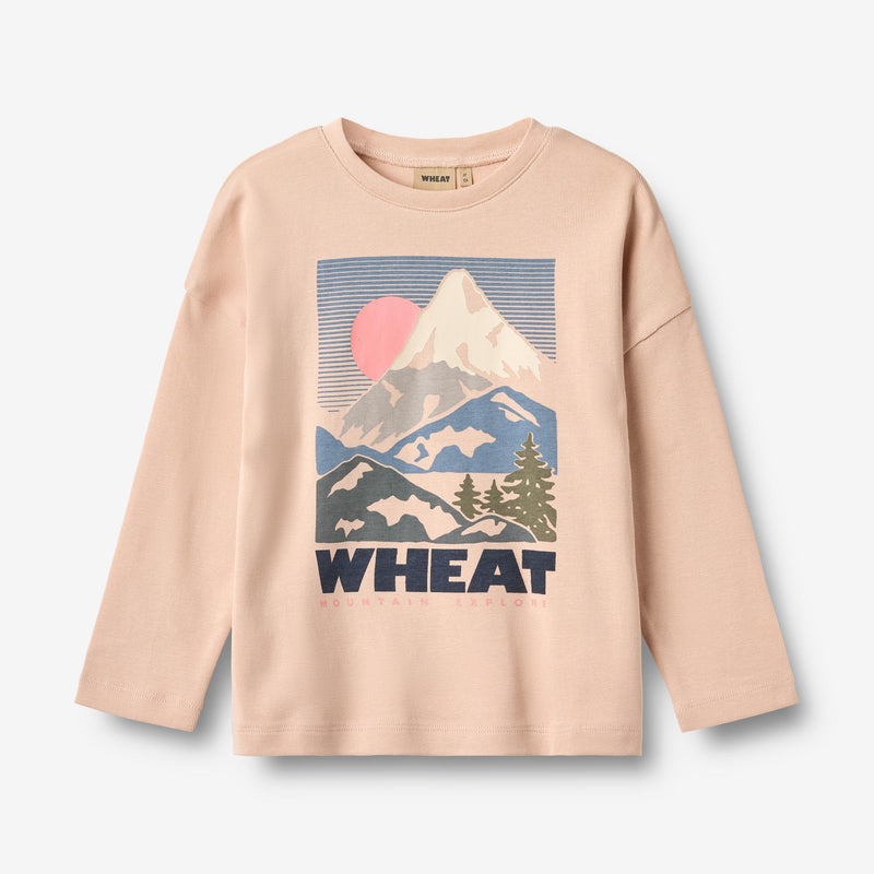 Wheat Main Langærmet T-shirt Hanni Jersey Tops and T-Shirts 2032 rose dust