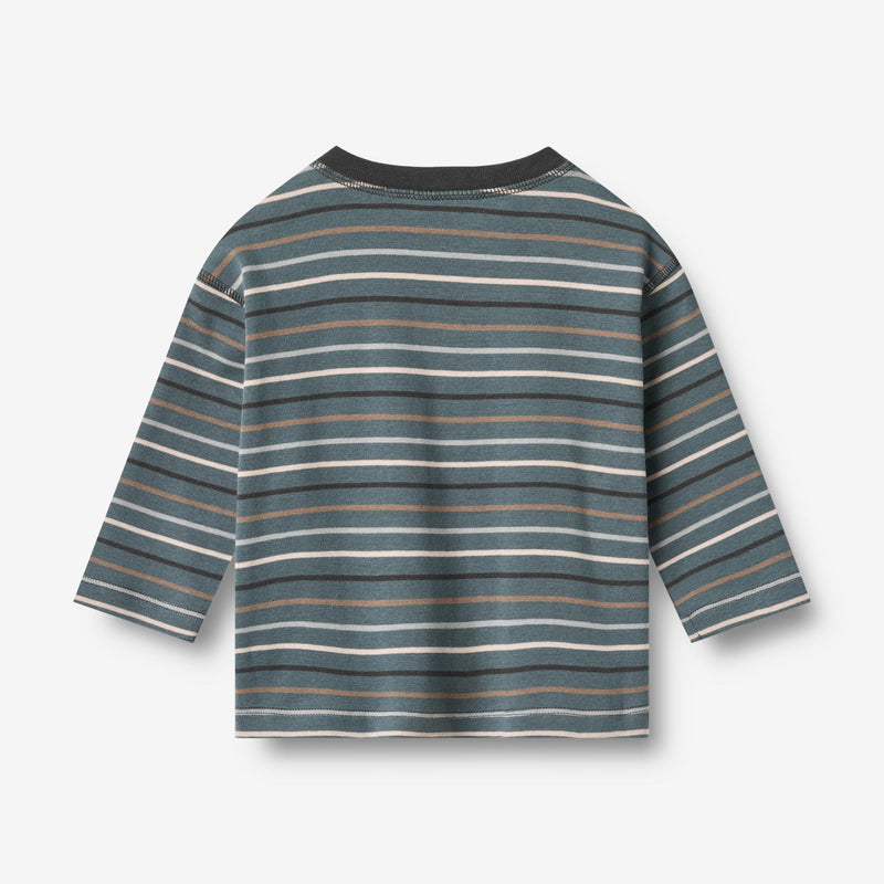 Wheat Main Langærmet T-shirt Hans Jersey Tops and T-Shirts 9547 blue multi stripe