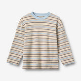 Wheat Main Langærmet T-shirt Johan T-Shirt 9877 multi blue stripe