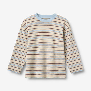 Wheat Main Langærmet T-shirt Johan T-Shirt 9877 multi blue stripe