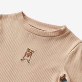 Wheat Main Langærmet T-shirt Louann Jersey Tops and T-Shirts 1157 moonlight rose