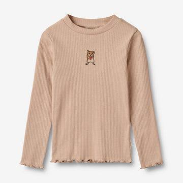 Wheat Main Langærmet T-shirt Louann Jersey Tops and T-Shirts 1157 moonlight rose