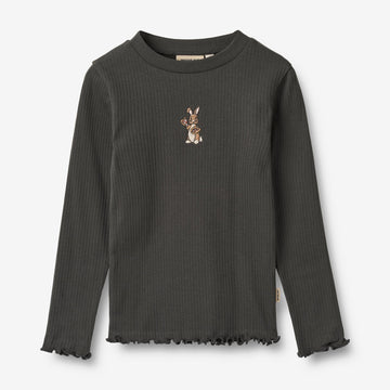 Wheat Main Langærmet T-shirt Louann Jersey Tops and T-Shirts 1180 raven