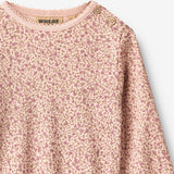 Wheat Main Langærmet T-shirt Marit T-Shirt 9898 dime rose small flowers