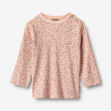 Wheat Main Langærmet T-shirt Marit T-Shirt 9898 dime rose small flowers