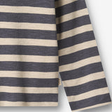 Wheat Main Langærmet T-shirt Milo T-Shirt 1309 greyblue stripe