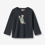 Wheat Main Langærmet T-shirt Monty Jersey Tops and T-Shirts 1432 navy