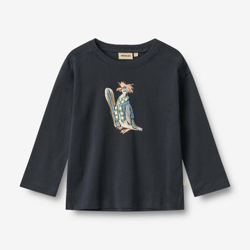 Wheat Main Langærmet T-shirt Monty Jersey Tops and T-Shirts 1432 navy