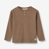 Wheat Main Langærmet T-shirt Morris Jersey Tops and T-Shirts 9549 coffee melange