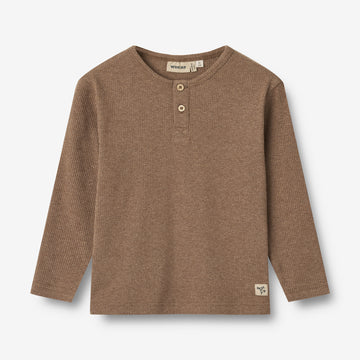 Wheat Main Langærmet T-shirt Morris Jersey Tops and T-Shirts 9549 coffee melange