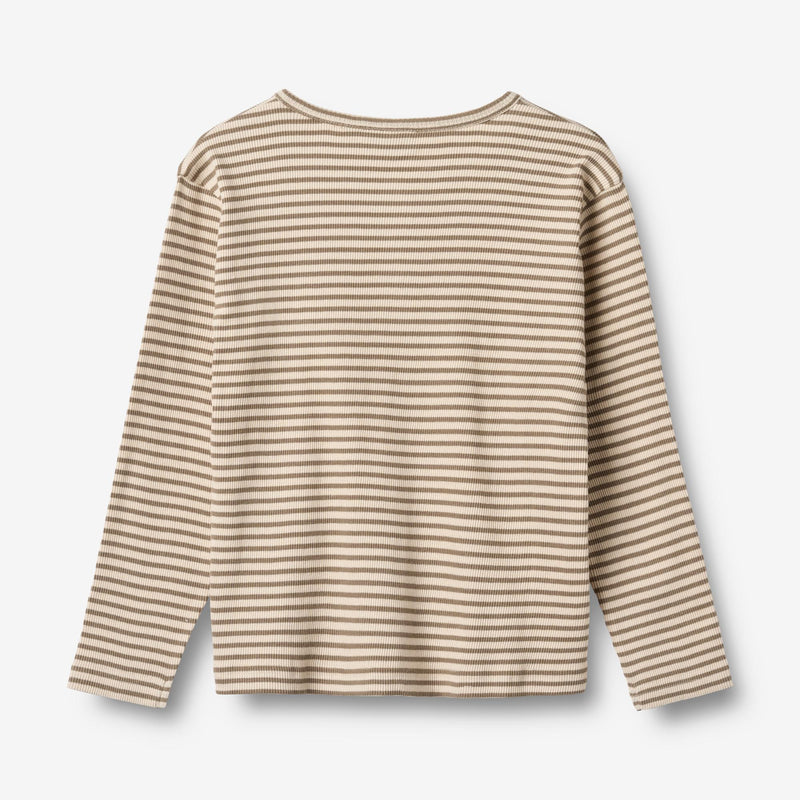 Wheat Main Langærmet T-shirt Morris Jersey Tops and T-Shirts 9570 stone stripe