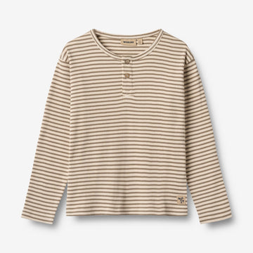 Wheat Main Langærmet T-shirt Morris Jersey Tops and T-Shirts 9570 stone stripe