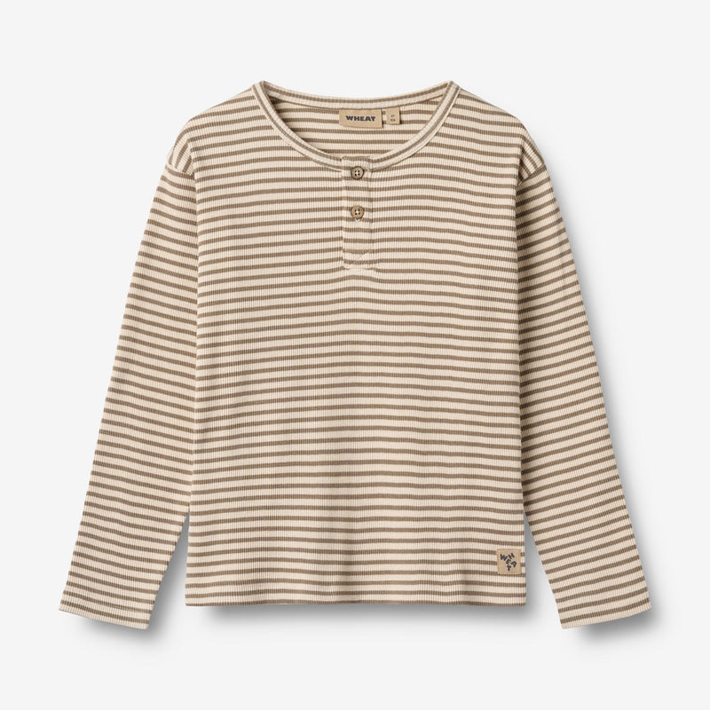 Wheat Main Langærmet T-shirt Morris Jersey Tops and T-Shirts 9570 stone stripe