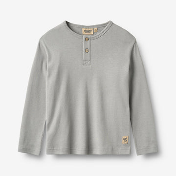 Wheat Main Langærmet T-shirt Morris T-Shirt 1024 slightly blue