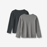 Wheat Main Langærmet T-shirt Morris T-Shirt 9624 flint