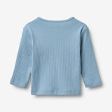 Wheat Main Langærmet T-shirt Morris T-Shirt 1260 faded denim