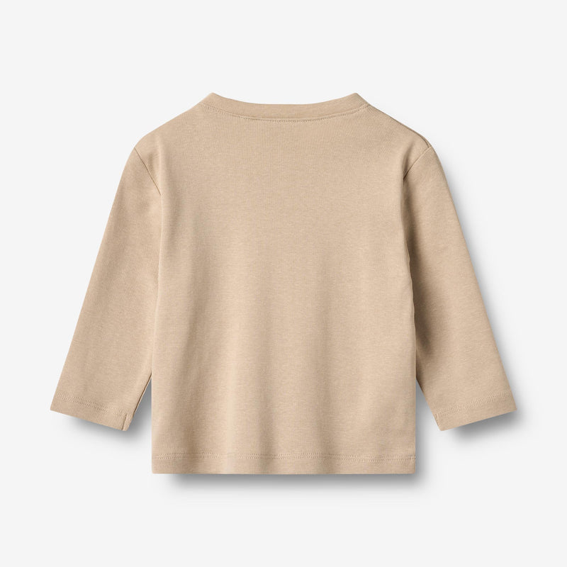 Wheat Main Langærmet T-shirt Ray Jersey Tops and T-Shirts 3354 warm sand