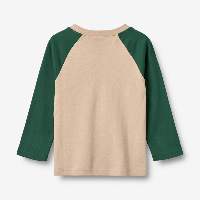 Wheat Main Langærmet T-shirt Rolf Jersey Tops and T-Shirts 9558 kale