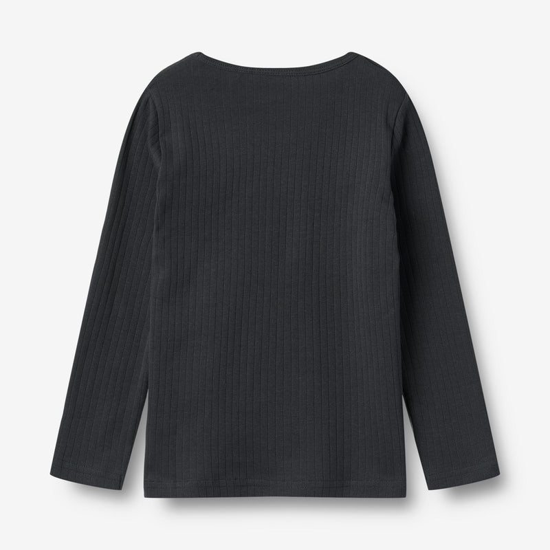Wheat Main Langærmet T-shirt Stig Jersey Tops and T-Shirts 1432 navy