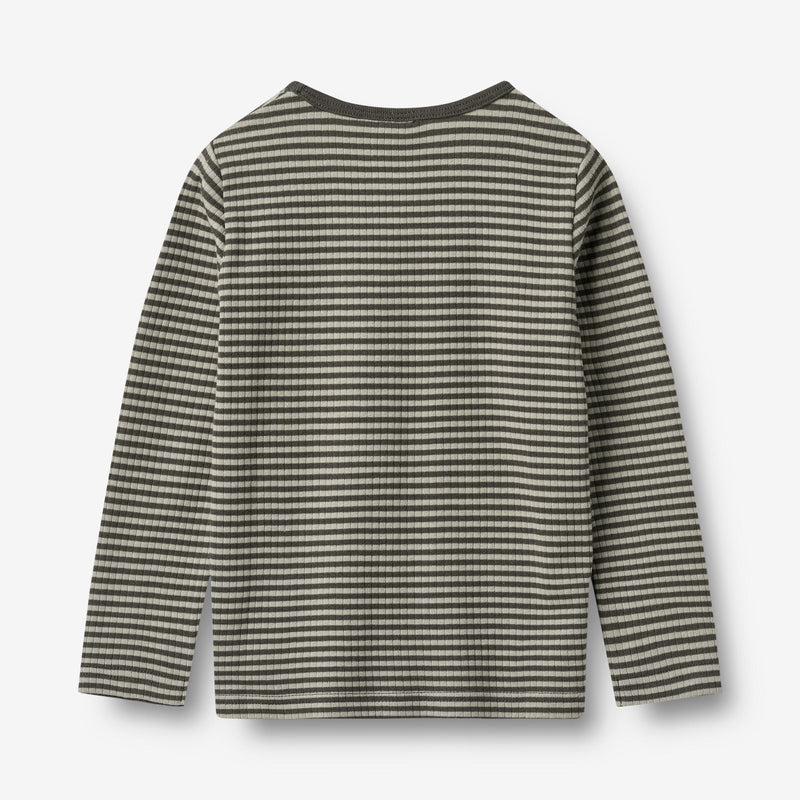 Wheat Main Langærmet T-shirt Stig Jersey Tops and T-Shirts 9577 winter forest stripe