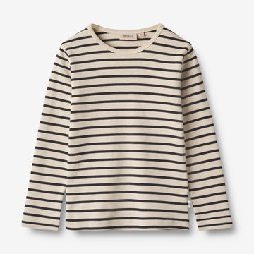 Wheat Main   Langærmet T-shirt Stig Jersey Tops and T-Shirts 1433 navy stripe