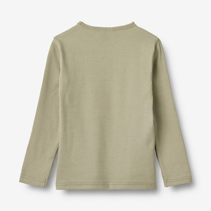 Wheat Main Langærmet T-shirt Stig Jersey Tops and T-Shirts 1145 green tea