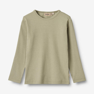 Wheat Main Langærmet T-shirt Stig Jersey Tops and T-Shirts 1145 green tea