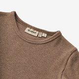 Wheat Main Langærmet T-shirt Stig Jersey Tops and T-Shirts 3303 coffee melange