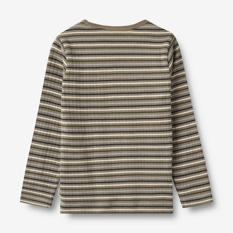 Wheat Main Langærmet T-shirt Stig Jersey Tops and T-Shirts 0181 multi stripe