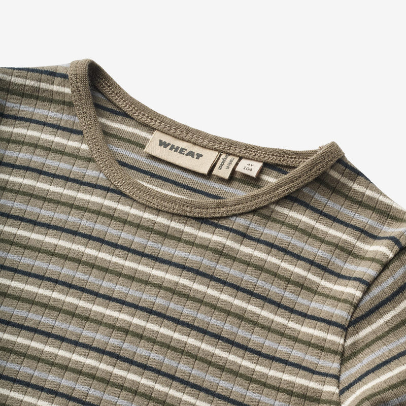 Wheat Main Langærmet T-shirt Stig Jersey Tops and T-Shirts 0181 multi stripe