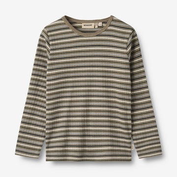 Wheat Main Langærmet T-shirt Stig Jersey Tops and T-Shirts 0181 multi stripe