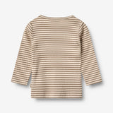 Wheat Main Langærmet T-shirt Stig Jersey Tops and T-Shirts 9570 stone stripe