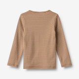 Wheat Main Langærmet T-shirt Stig T-Shirt 3017 warm hazel stripe