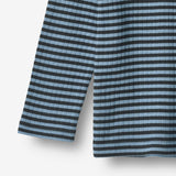 Wheat Main Langærmet T-shirt Stig T-Shirt 9548 bright blue stripe