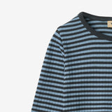 Wheat Main Langærmet T-shirt Stig T-Shirt 9548 bright blue stripe