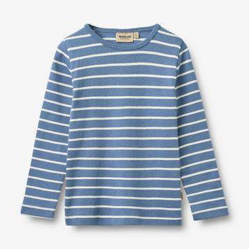 Wheat Main Langærmet T-shirt Stig T-Shirt 1048 blue stripe