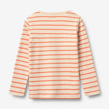 Wheat Main Langærmet T-shirt Stig T-Shirt 9648 orange stripe