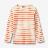 Wheat Main Langærmet T-shirt Stig T-Shirt 9648 orange stripe