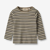 Wheat Main Langærmet T-shirt Stig | Baby Jersey Tops and T-Shirts 0181 multi stripe