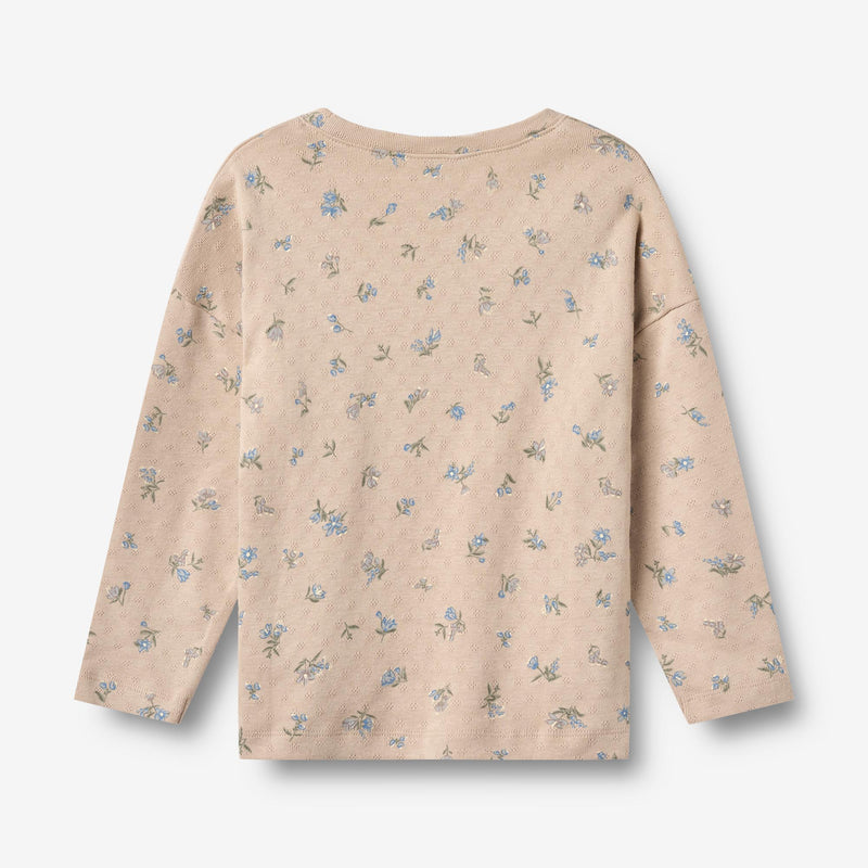 Wheat Main Langærmet T-shirt Thilda Jersey Tops and T-Shirts 9573 warm sand flowers