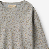 Wheat Main Langærmet T-shirt Thilda T-Shirt 9765 slightly blue flowers