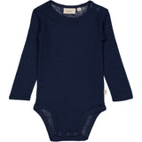 Wheat Wool Langærmet Uld Body Underwear/Bodies 1432 navy