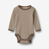 Wheat Main Langærmet Uld Body Body 9578 wood stripe