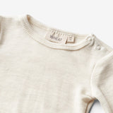 Wheat SMU Langærmet Uld Body Lucca Body 1141 eggshell melange