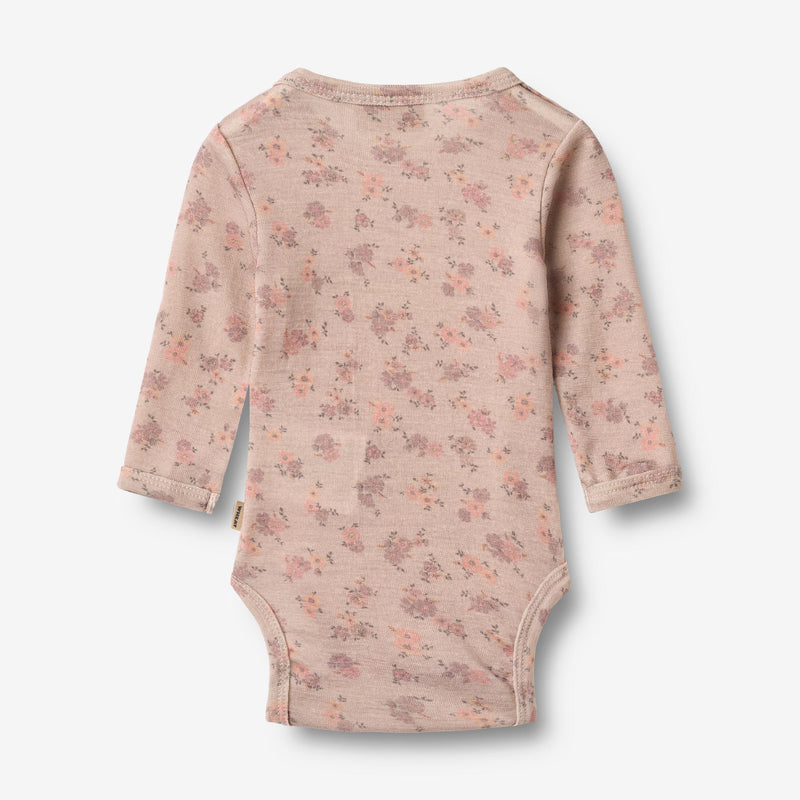 Wheat Wool Langærmet Uld Body Lucca Underwear/Bodies 1358 lilac flowers