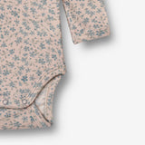 Wheat Wool Langærmet Uld Body Lucca Underwear/Bodies 1481 blue flowers
